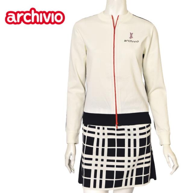 30％OFFセール！アルチビオ archivio ゴルフ 2024秋冬新作 レディース ジップアップニットブルゾン 服 ゴルフウェアの通販は 21,622円