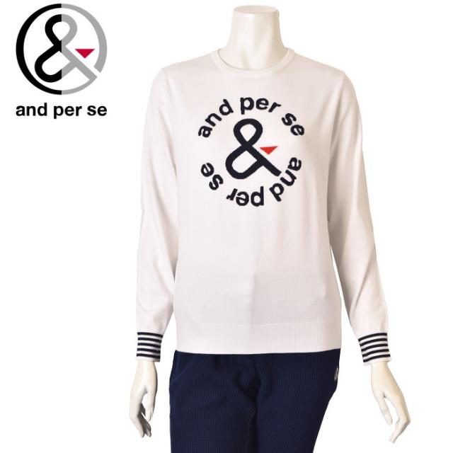 and per se クルーネックセーター 公式・限定クレアニットクルーネックセーター・日本製（メンズ