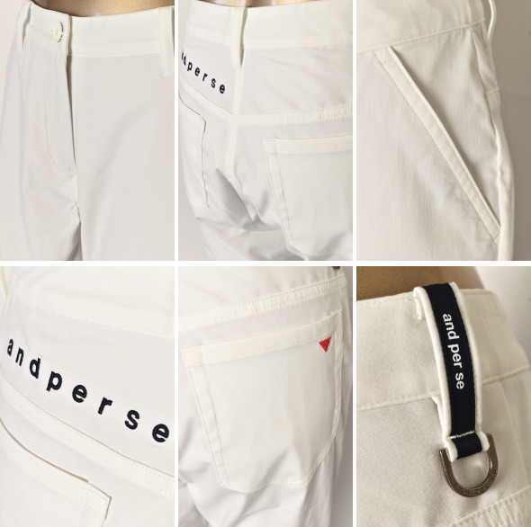 アンパスィ and per se ゴルフ 2024春夏新作 メンズ ハーフパンツ