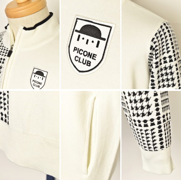 【ピッコーネクラブ】長袖ニットプルオーバー アルチビオ/美品/ゴルフウェア ピッコーネクラブ】長袖ニットプルオーバー アルチビオ/美品/ゴルフ