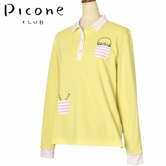 30％OFFセール！ピッコーネ クラブ PICONE CLUB ゴルフ 2024春夏新作 レディース 長袖ポロシャツ 服 ゴルフウェア