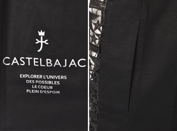 カステルバジャック CASTELBAJAC 2025秋冬新作 レディース レース切替ロングベスト ジレ 服_6
