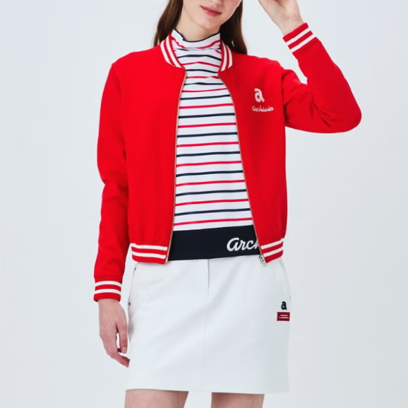 アルチビオ archivio ゴルフ 2026春夏新作 レディース ジップアップニットブルゾン 服 ゴルフウェア_10