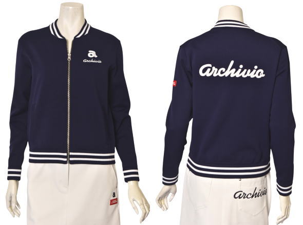 アルチビオ archivio ゴルフ 2026春夏新作 レディース ジップアップニットブルゾン 服 ゴルフウェア_1