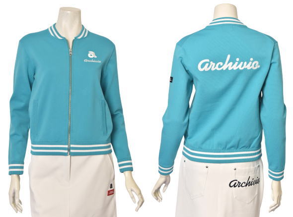 アルチビオ archivio ゴルフ 2026春夏新作 レディース ジップアップニットブルゾン 服 ゴルフウェア_2