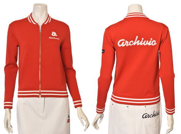 アルチビオ archivio ゴルフ 2026春夏新作 レディース ジップアップニットブルゾン 服 ゴルフウェア_3