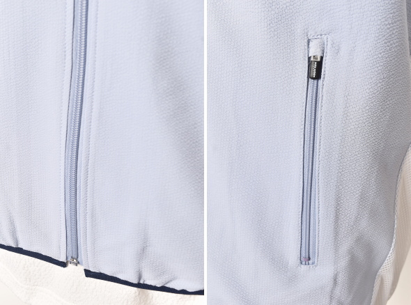 ミラショーン スポーツ ゴルフ mila schon sports 2026春夏新作 メンズ サッカー×メッシュジップアップベスト 服 ゴルフウェア_8