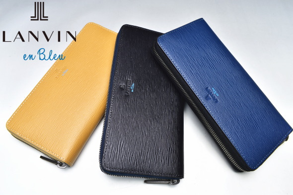 ランバンオンブルー LANVIN en Bleu イケテイ スタンパ小物 ラウンドファスナー長財布