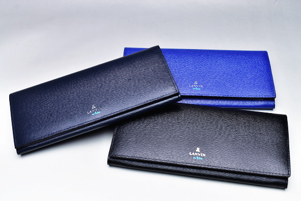 ランバンオンブルー LANVIN en Bleu イケテイ ワグラム小物 かぶせ長財布