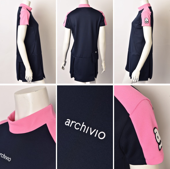 【新品未使用】アルチビオ archivio レディースゴルフウェア アルチビオ（archivio）（レディース）ゴルフウェア 吸湿発熱 長袖