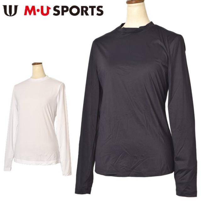 MUスポーツ M・U SPORTS ゴルフ 2025春夏新作 レディース 長袖インナーシャツ 服 ゴルフウェア