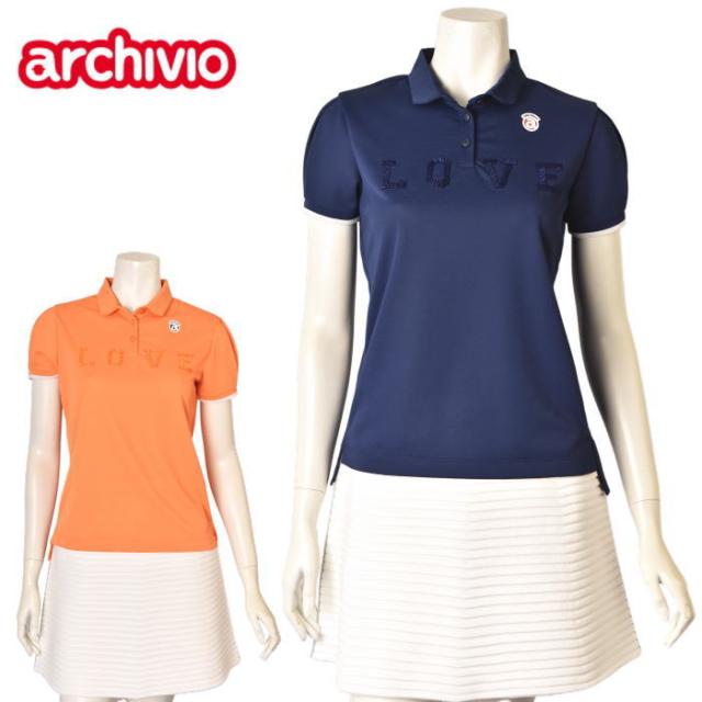 40％OFFセール！アルチビオ archivio ゴルフ 2025春夏新作 レディース 半袖ポロシャツ 服 ゴルフウェア アウトレット