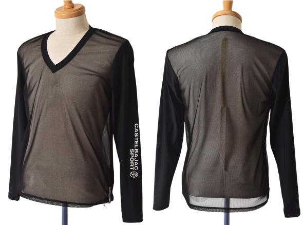 カステルバジャック スポーツ ゴルフ CASTELBAJAC 2026春夏新作 メンズ Vネックメッシュ切替インナーシャツ 服 ゴルフウェア_2