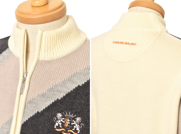 30％OFFセール！カステルバジャック CASTELBAJAC 2025秋冬新作 メンズ ハーフジップセーター 服 アウトレット_5