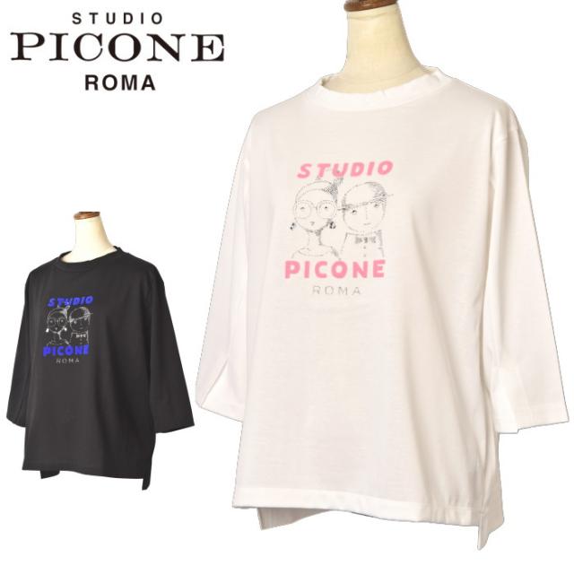 スタジオ ピッコーネ STUDIO PICONE ROMA 2025秋冬新作 レディース 七分袖プルオーバー カットソー