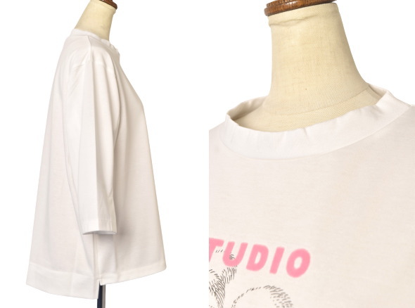 40％OFFセール！スタジオ ピッコーネ STUDIO PICONE ROMA 2025秋冬新作 レディース 七分袖プルオーバー カットソー アウトレット_2