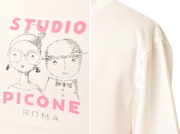 40％OFFセール！スタジオ ピッコーネ STUDIO PICONE ROMA 2025秋冬新作 レディース 七分袖プルオーバー カットソー アウトレット_3
