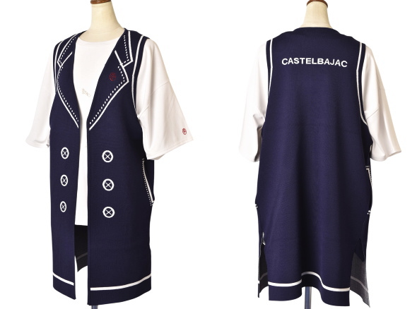 50％OFFセール！カステルバジャック CASTELBAJAC 2025春夏新作 レディース ロングニットベスト ジレ 服 アウトレット_2