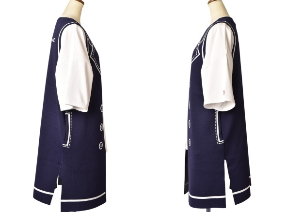 50％OFFセール！カステルバジャック CASTELBAJAC 2025春夏新作 レディース ロングニットベスト ジレ 服 アウトレット_3