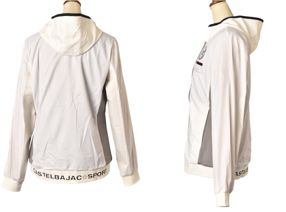 50％OFFセール！ カステルバジャック スポーツ ゴルフ CASTELBAJAC 秋冬アイテム レディース フーディー異素材使いブルゾン 服 ゴルフウェア アウトレット_1