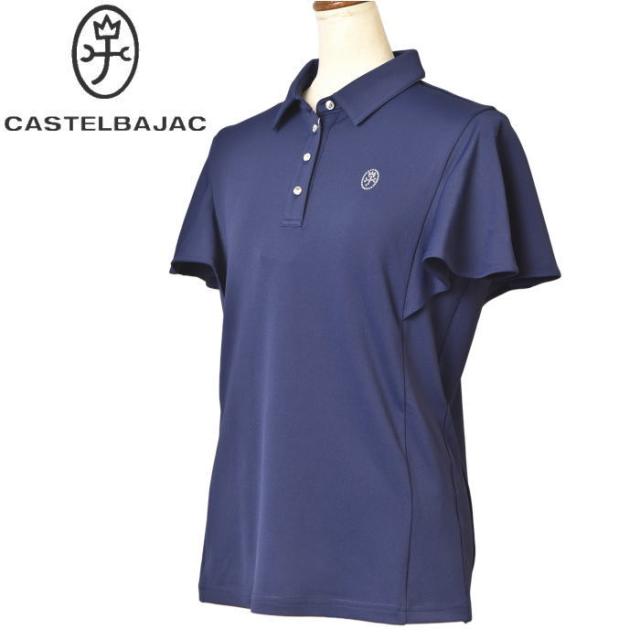 カステルバジャック スポーツ ゴルフ CASTELBAJAC 2026春夏新作 レディース フリル袖ポロシャツ 服 ゴルフウェア