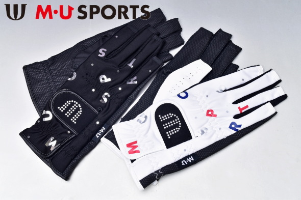 MUスポーツ M・U SPORTS ゴルフ 2024秋冬新作 レディース 指先なし両手グローブ
