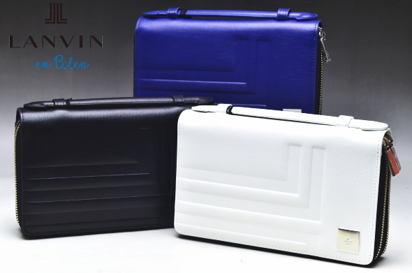 ランバンオンブルー LANVIN en Bleu イケテイ フィズ Wファスナーサードバッグ クラッチバッグ