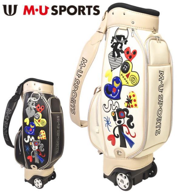 2025春夏新作　MU SPORTS ゴルフバッグ　キャスター付き M・U SPORTS 2025年 春夏新作 MU SPORTS MUスポーツ ゴルフバッグ