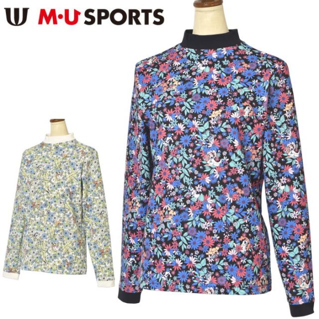 MUスポーツ M・U SPORTS ゴルフ 2025秋冬新作 レディース ハイネックシャツ モックネック 服 ゴルフウェア