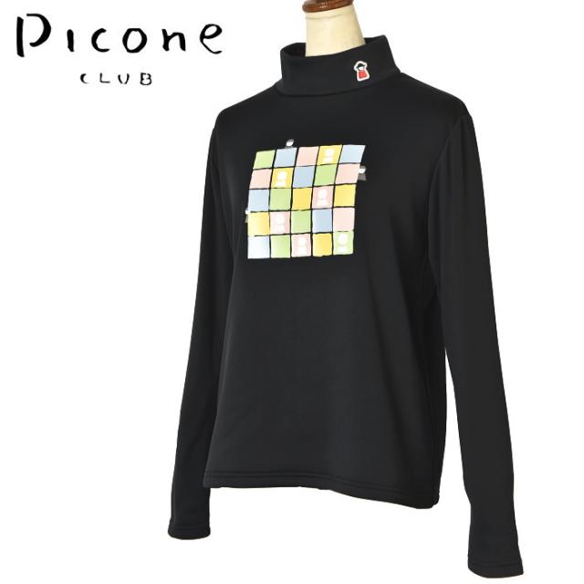 50％OFFセール！ピッコーネ クラブ PICONE CLUB ゴルフ 2024秋冬新作 レディース 裏起毛ハイネックプルオーバー モックネック 服 ゴルフウェア