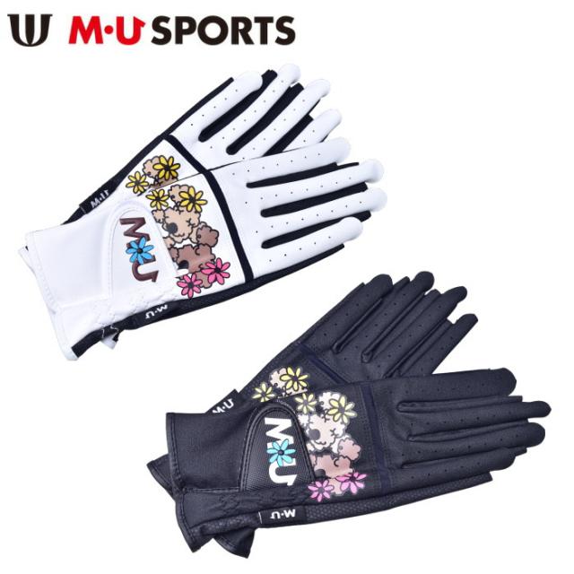 MUスポーツ M・U SPORTS ゴルフ 2025秋冬新作 レディース 指先なし両手グローブ