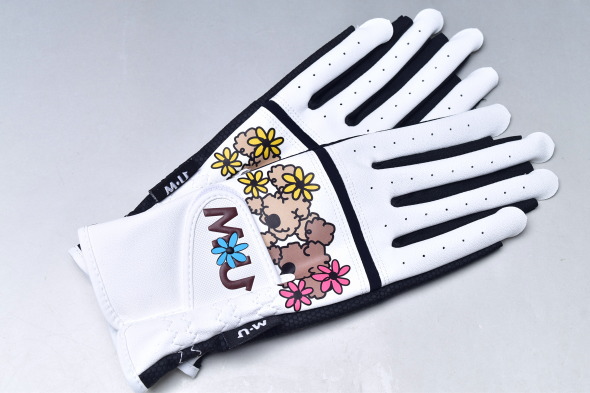 MUスポーツ M・U SPORTS ゴルフ 2025秋冬新作 レディース 指先なし両手グローブ