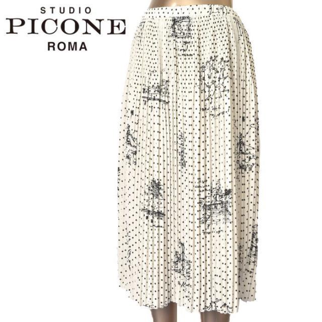 50％OFFセール！スタジオ ピッコーネ STUDIO PICONE ROMA 2024春夏新作 レディース プリーツスカート