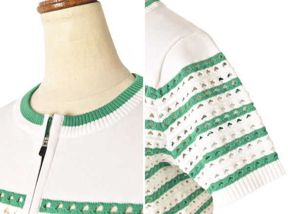 40％OFFセール！ ピッコーネ クラブ PICONE CLUB ゴルフ 2025春夏新作 レディース 半袖ジップアップニットカーディガン 服 ゴルフウェア アウトレット 40％OFFセール！ ピッコーネ クラブ PICONE CLUB ゴルフ 2025春夏新作