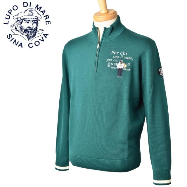 新品 SINA COVA ハーフジップセーター アイボリー LL 新品 SINA COVA