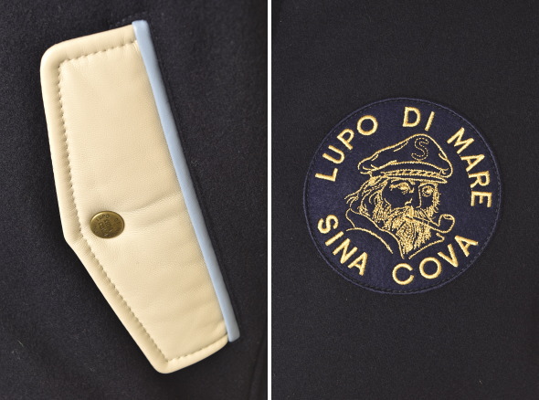 30％OFFセール！ シナコバ SINACOVA 秋冬アイテム メンズ ラムレザー切替スタジアムジャンパー アウトレット_7