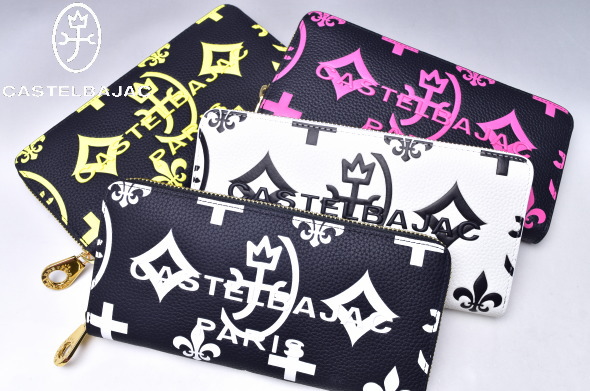 カステルバジャック CASTELBAJAC イケテイ クレア小物 牛革 ラウンドファスナー長財布