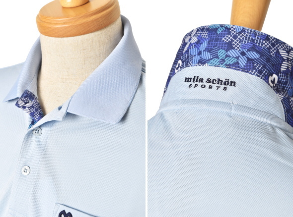 ミラショーン スポーツ ゴルフ mila schon sports 2025春夏新作 メンズ 半袖ポロシャツ 服 ゴルフウェア_5