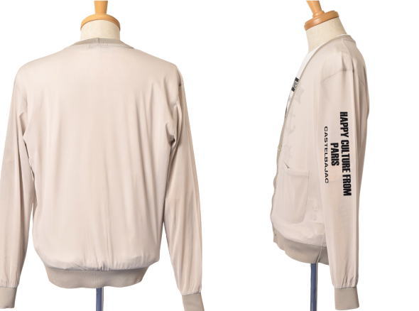 カステルバジャック スポーツ ゴルフ CASTELBAJAC 2026春夏新作 メンズ Vネックパワーネットカーディガン シースルーカーディガン 服 ゴルフウェア_1