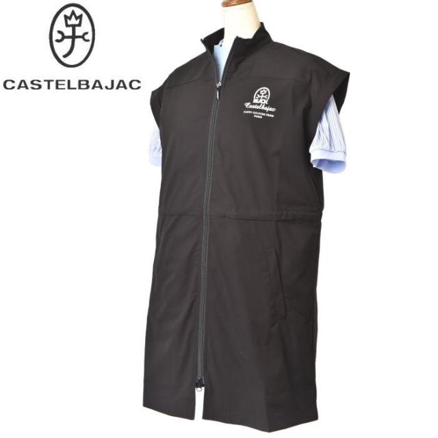カステルバジャック スポーツ ゴルフ CASTELBAJAC 2026春夏新作 レディース チュニック丈ジップアップベスト 服 ゴルフウェア