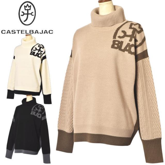 カステルバジャック スポーツ ゴルフ CASTELBAJAC 2025秋冬新作 レディース タートルネックセーター 服 ゴルフウェア