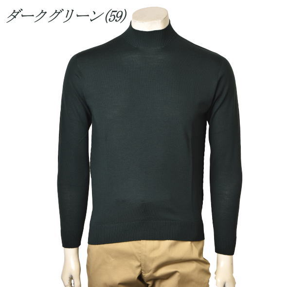 セーター ニット ハイネックセーター メンズ S-M-L-2L トップス レセント LeCENT 送料無料 日本製 ウール100％ メリノウール スーパー140 ホールガーメント_9