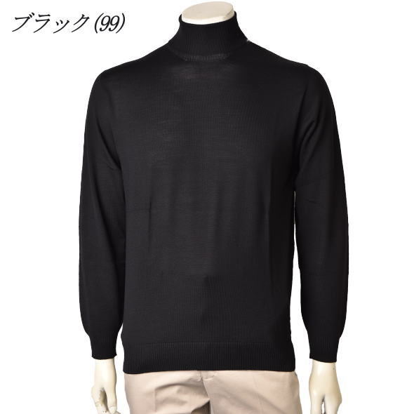 セーター ニット タートルネックセーター メンズ S-M-L-2L トップス レセント LeCENT 送料無料 日本製 ウール100％ メリノウール スーパー140 ホールガーメント_4
