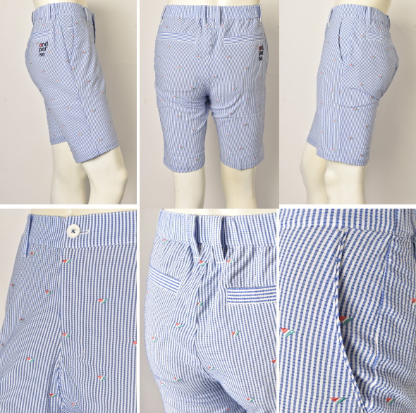 20％OFFセール！アンパスィ and per se ゴルフ 2024春夏新作 メンズ ハーフパンツ ショートパンツ 服 ゴルフウェア_1