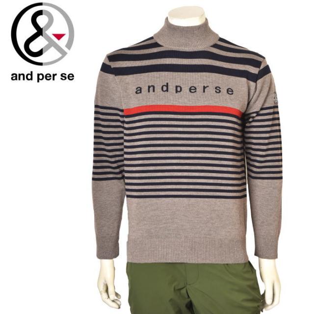 アンパスィ and per se ゴルフ 2024秋冬新作 レディース ハイネックセーター モックネック 服 ゴルフウェア 20％OFFセール！アンパスィ and per se ゴルフ 2024秋冬新作 メンズ