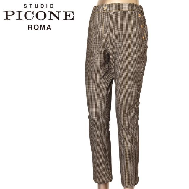 STUDIO PICONE 総柄プリント ストレッチパンツ・40