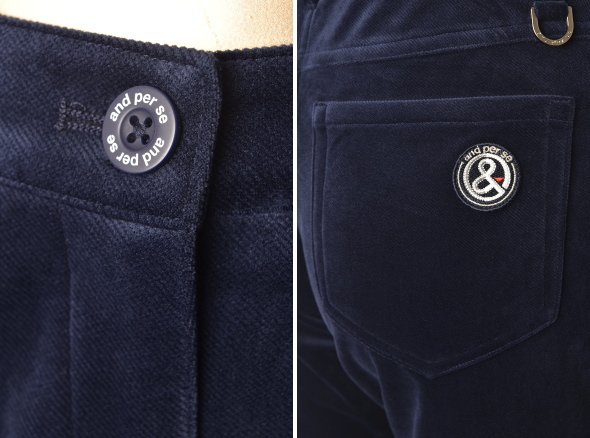 アンパスィ and per se ゴルフ 2025秋冬新作 レディース コーデュロイパンツ 服 ゴルフウェア アンパスィ and per se ゴルフ 2025秋冬新作 レディース コーデュロイ