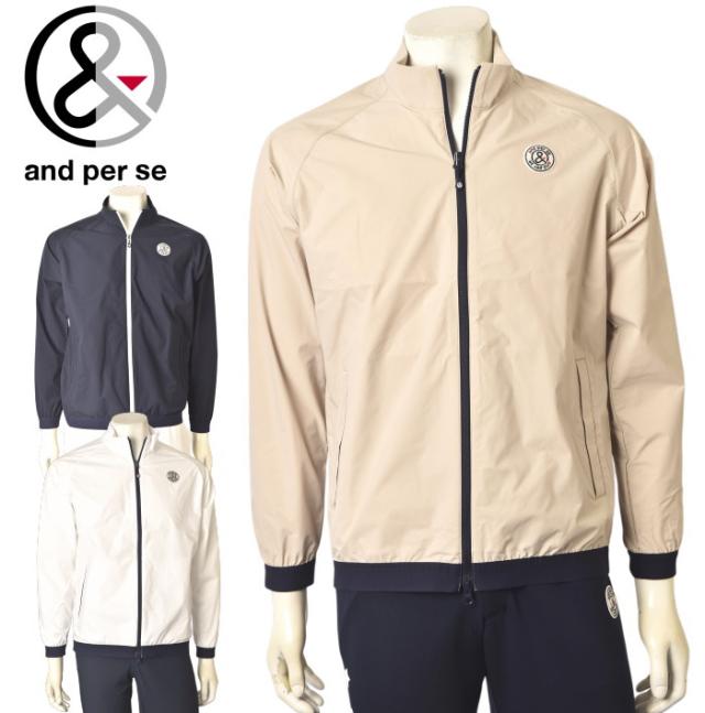 アンパスィ and per se ゴルフ 2025秋冬新作 メンズ ジップアップ