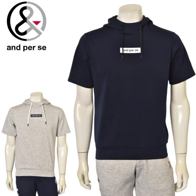 and per se ゴルフウェア サイズ：L AND PER SE アンパスィ 半袖