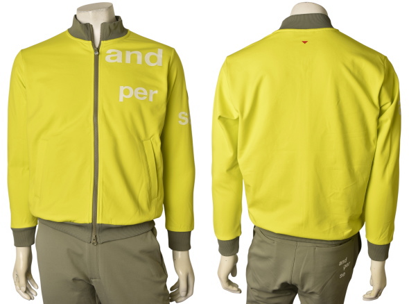 アンパスィ and per se ゴルフ 2026春夏新作 メンズ スウェットブルゾン トラックジャケット 服 ゴルフウェア_1